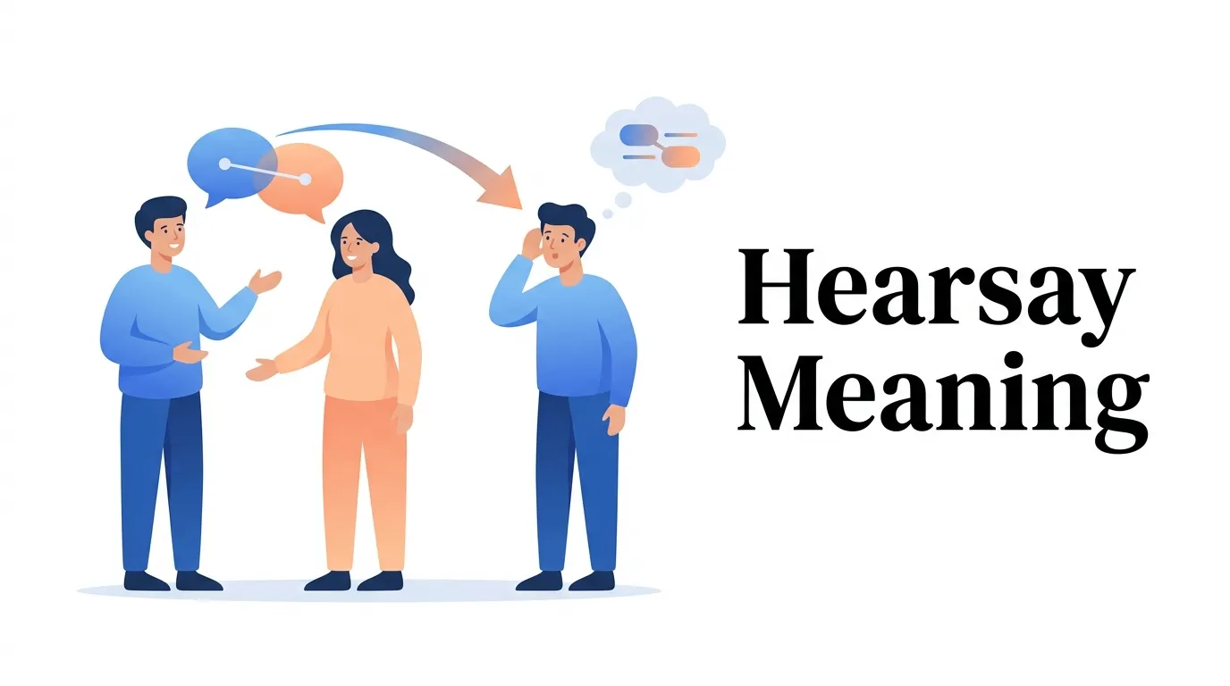 Hearsay Meaning