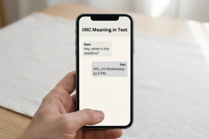 IIRC Meaning in Text