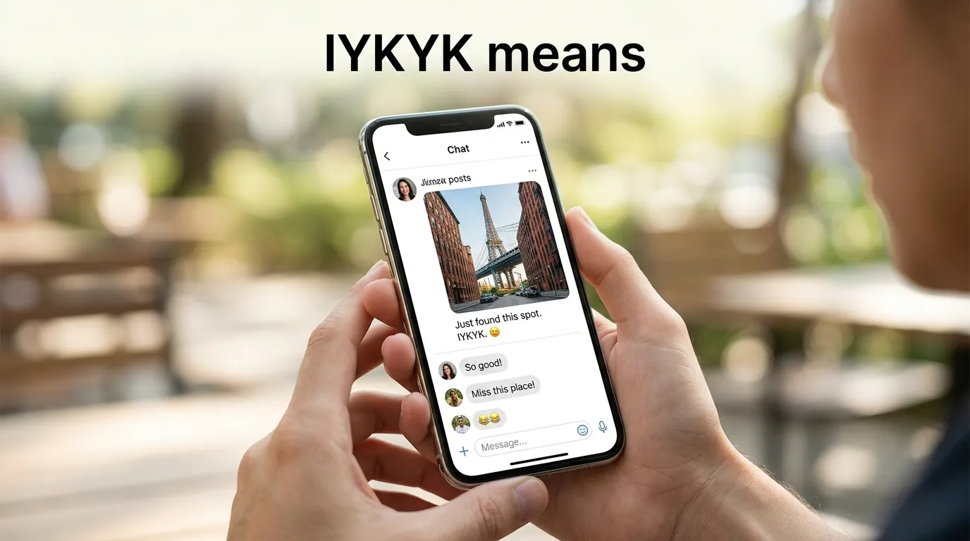 Iykyk Means