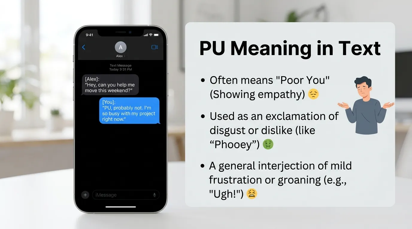 pu meaning in text