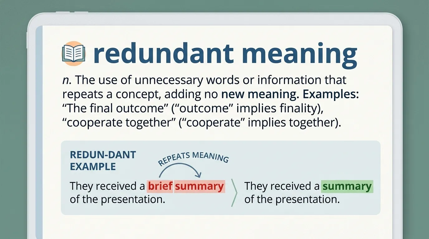Redundant Meaning