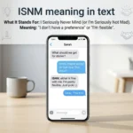 snm meaning in text