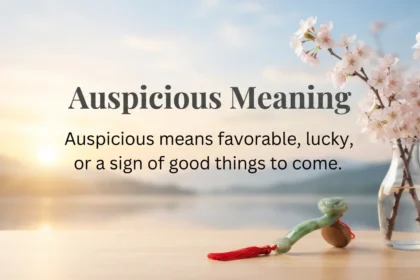 Auspicious Meaning