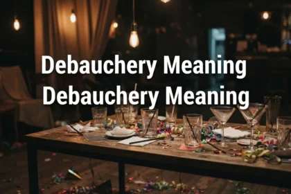 Debauchery Meaning