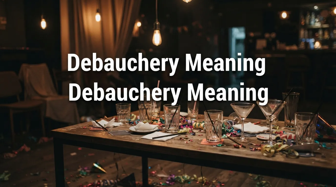 Debauchery Meaning