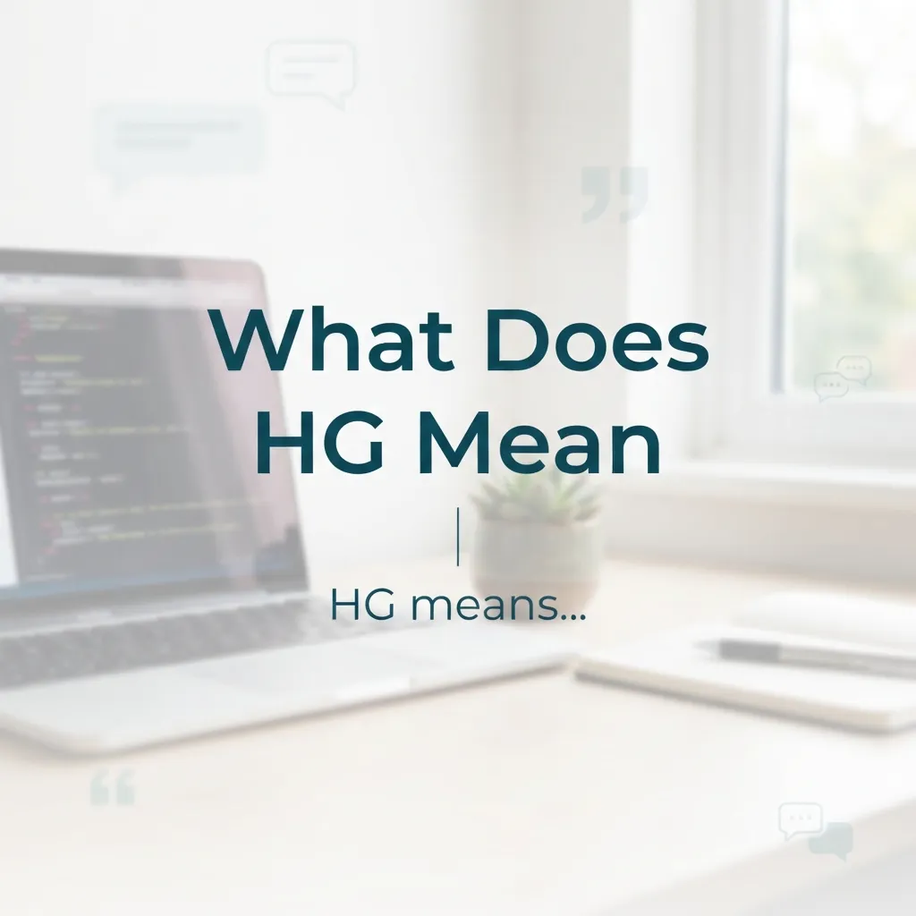 Hg and hb meaning in chat