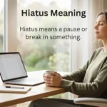 hiatus meaning
