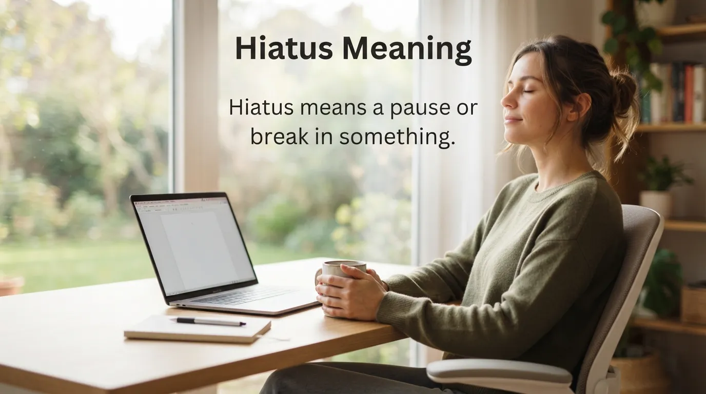 hiatus meaning