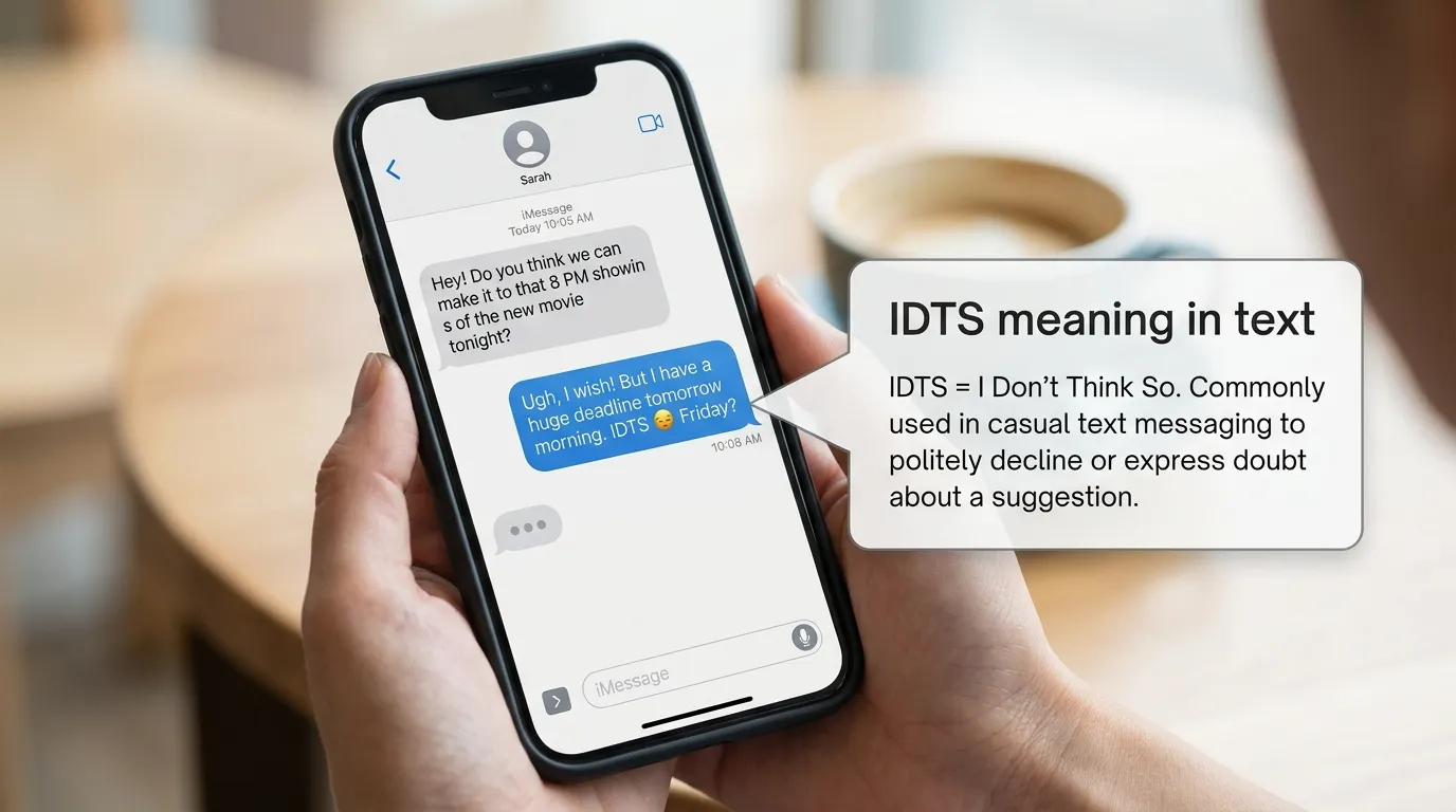 Idts Meaning in Text