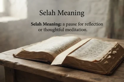 Selah Meaning