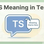 TS Meaning in Text