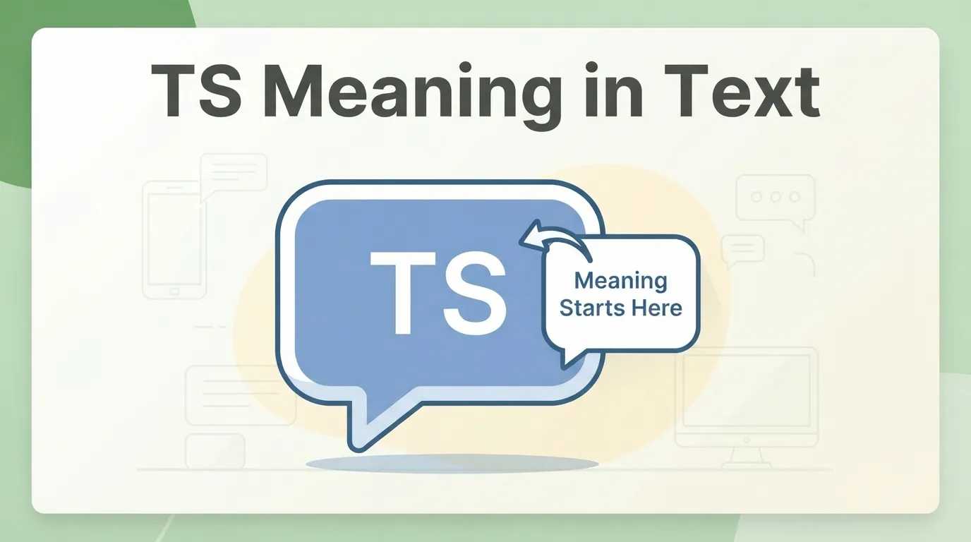 TS Meaning in Text