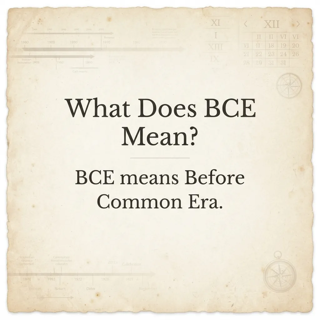 What Does BCE Mean?
