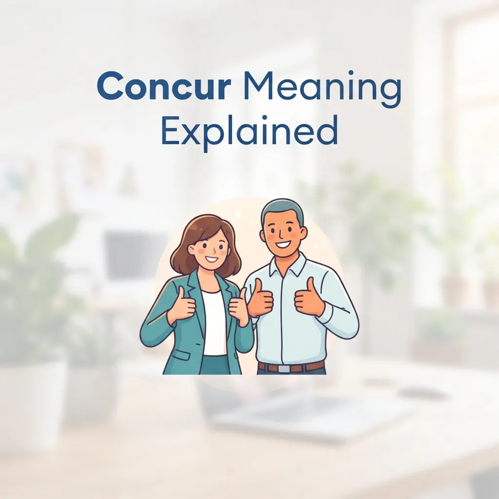 What Does Concur Mean?