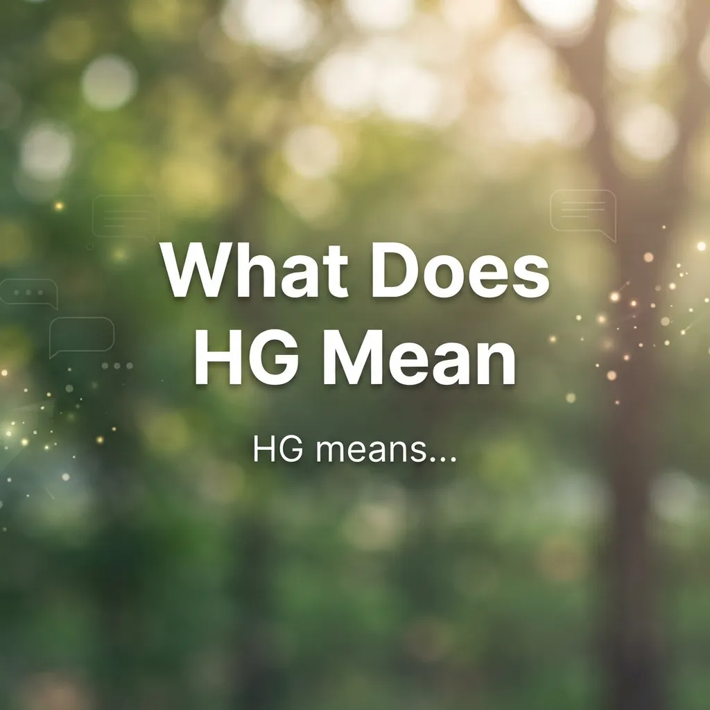 What Does HG Mean in Beauty Slang?