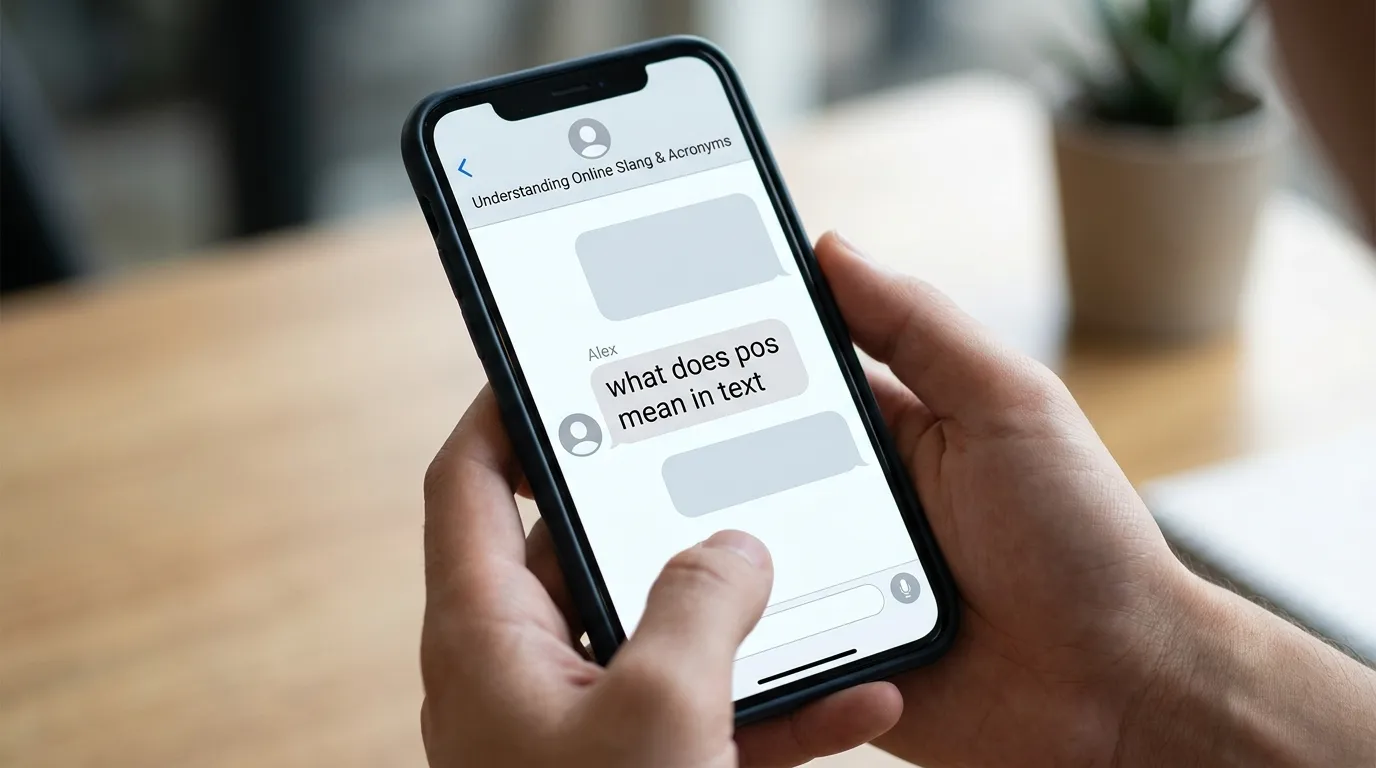 what does pos mean in text