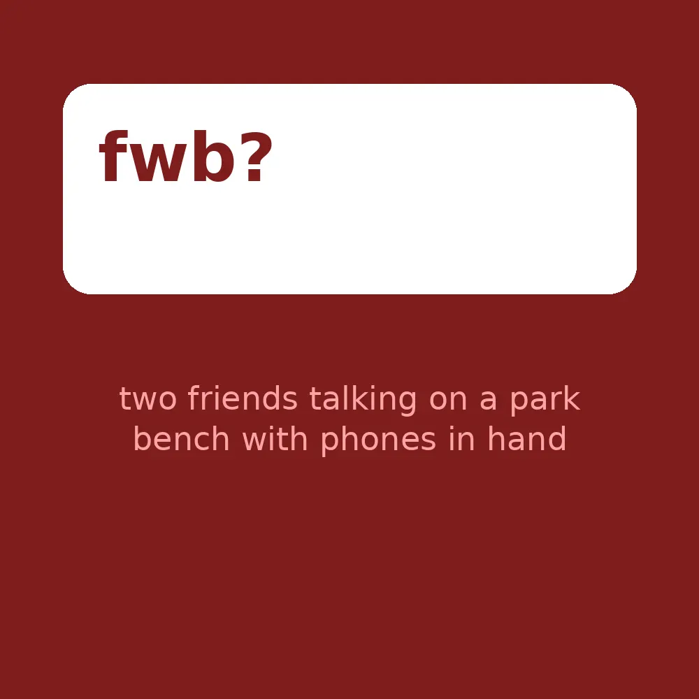 two friends talking on a park bench with phones in hand
