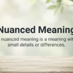 Nuanced Meaning