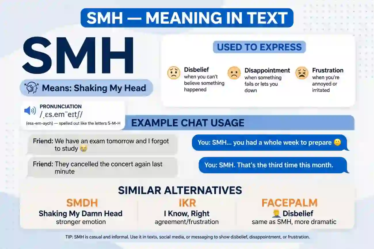 smh meaning in text
