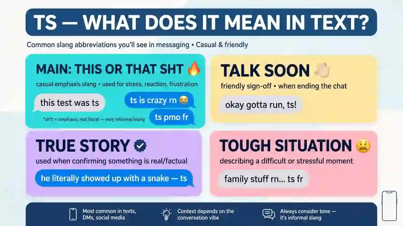 ts meaning in text