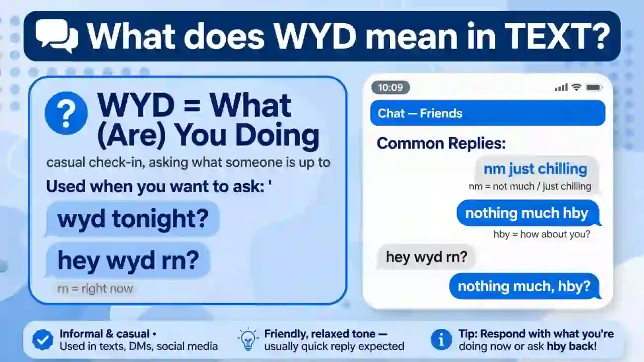 wyd meaning in text